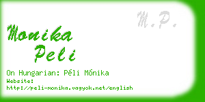 monika peli business card